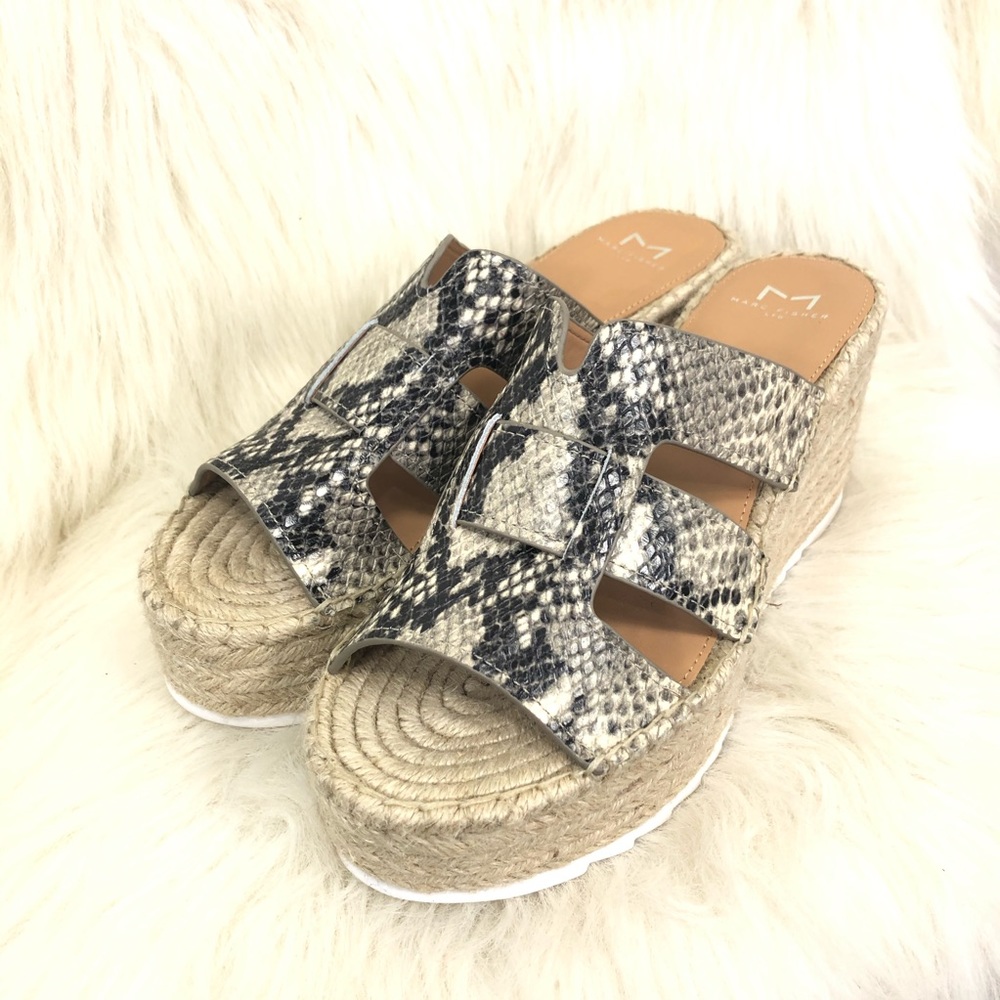 Marc Fisher Python Snakeskin Robbyn Espadrille 8.5 - image 2